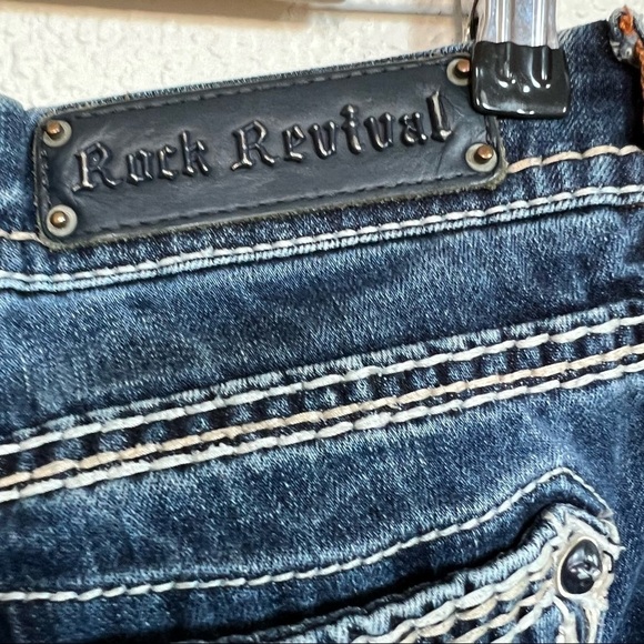 Rock Revival- Ashlyn Easy Boot Cut Jeans Size 27 - Picture 8 of 8